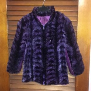 Child’s sheared Mink Jacket Purple FINAL PRICE
